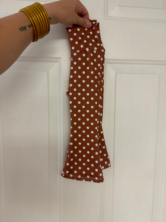 18-24 Fall Caramel Dot Flares