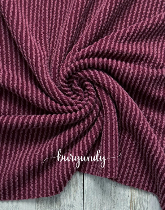 Burgundy Ribbed